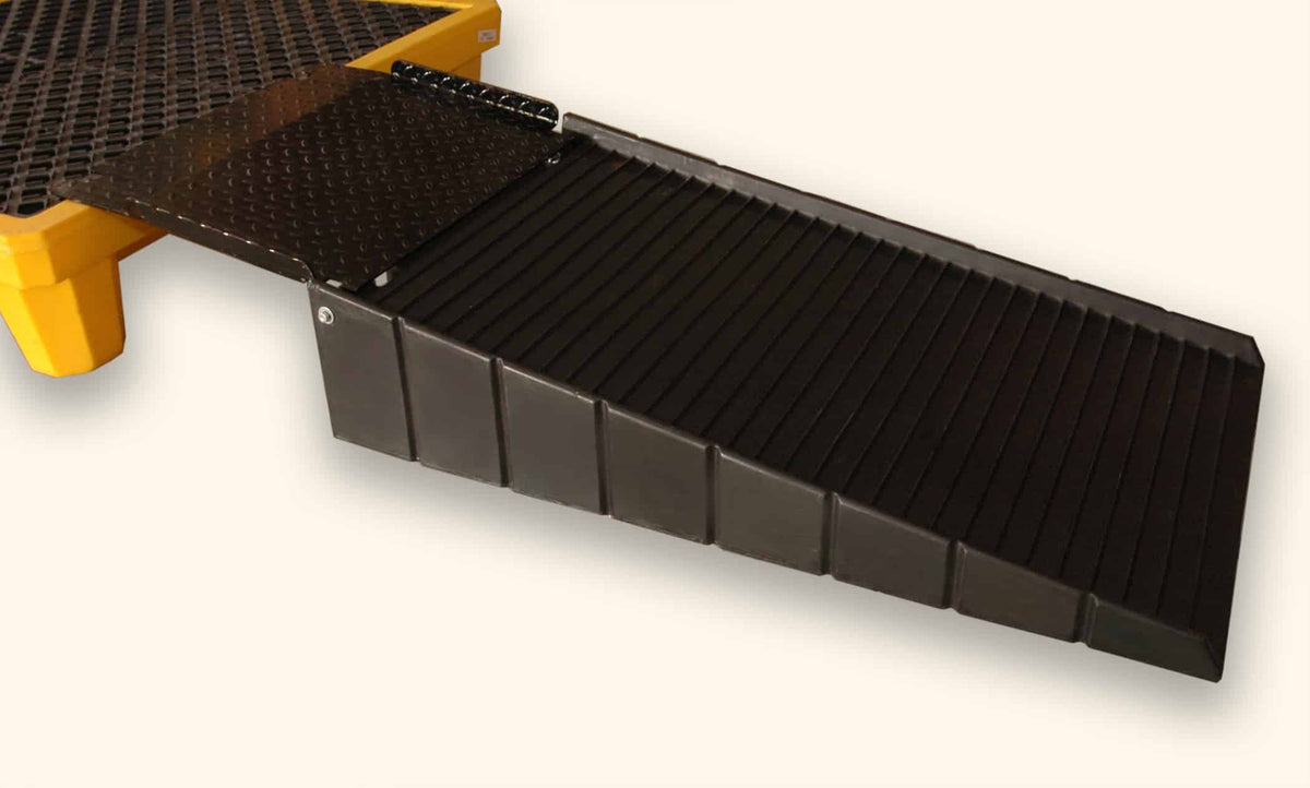 UltraTech Polyethylene Ramp with 21 inch Steel Plate