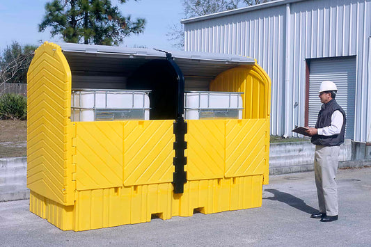 UltraTech Twin IBC Hard Top Spill Pallet